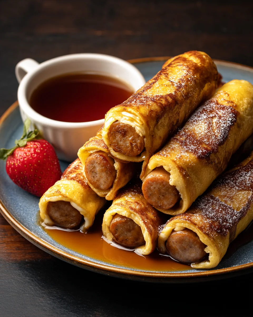 Sausage French Toast Roll-Ups Sausage