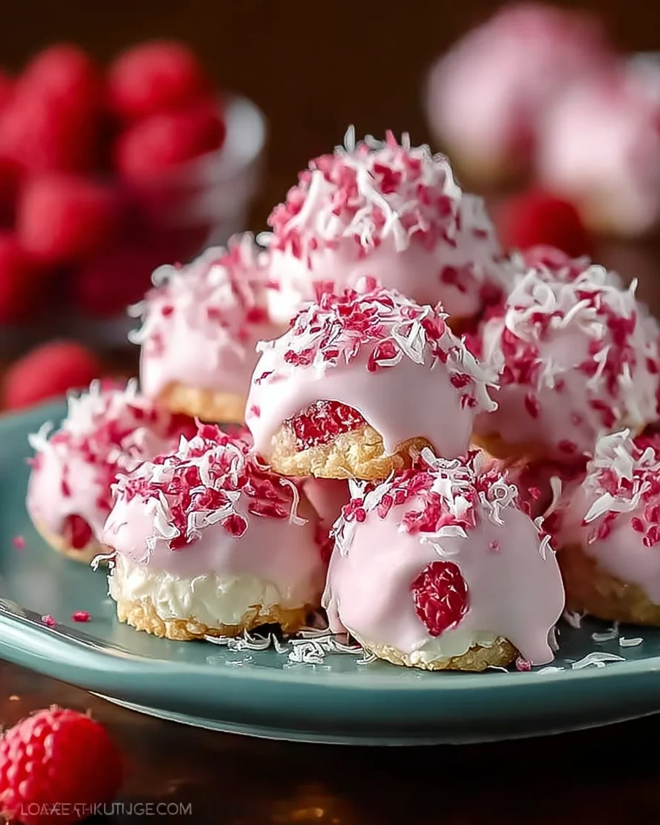 Raspberry Cream Cheese Bites Raspberry