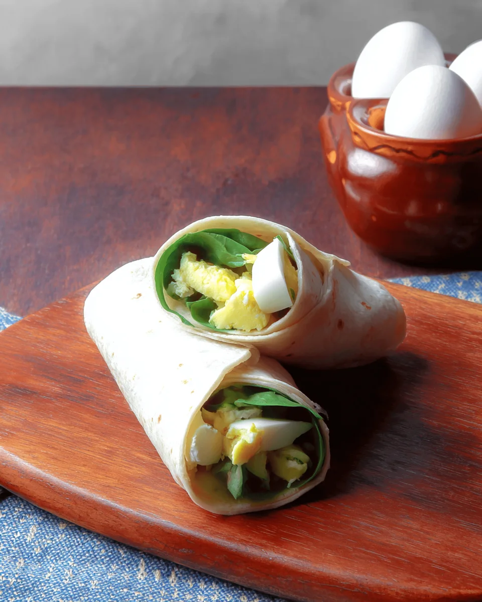 Spinach Avocado Egg Wraps Spinach
