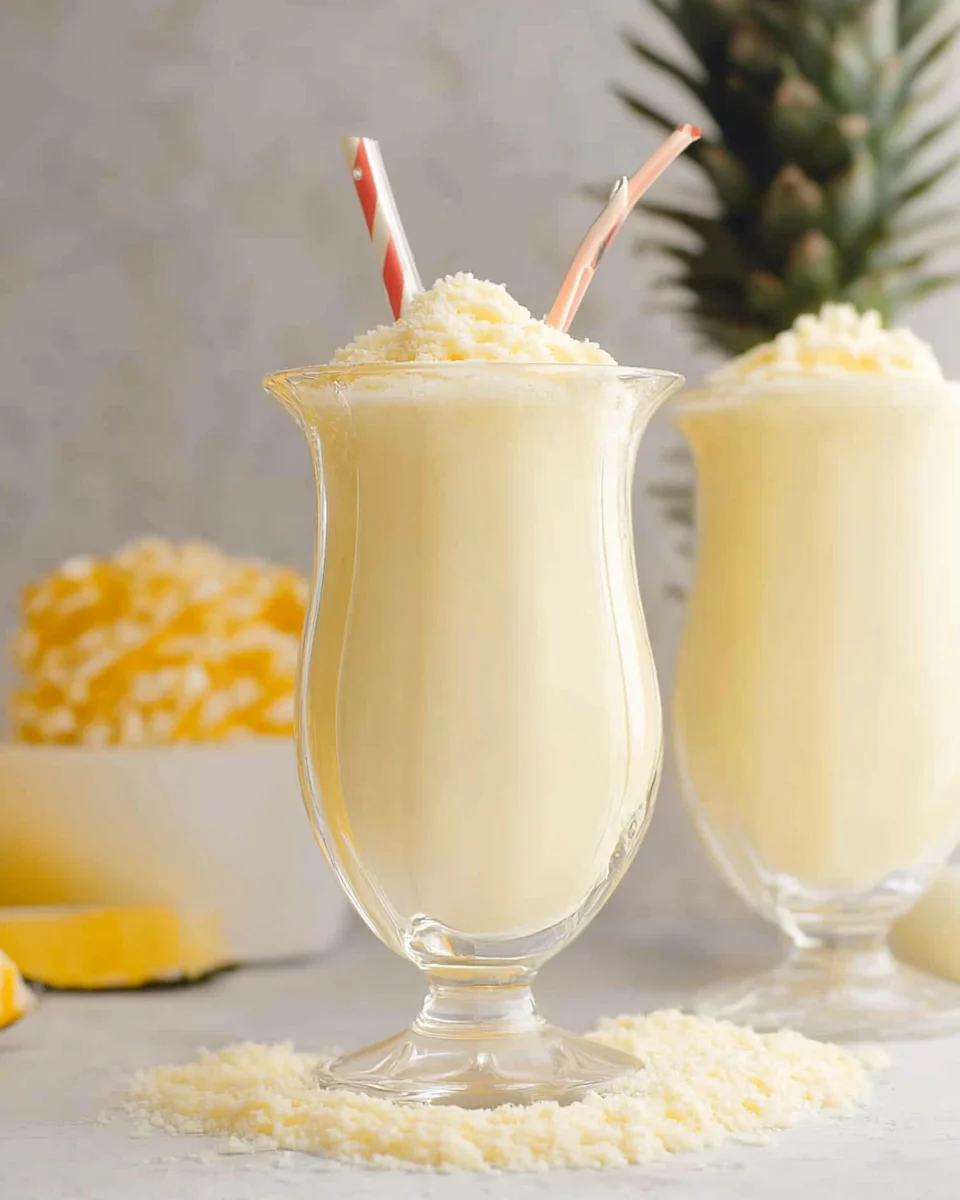 Pina Colada Milkshakes Recipe Pina