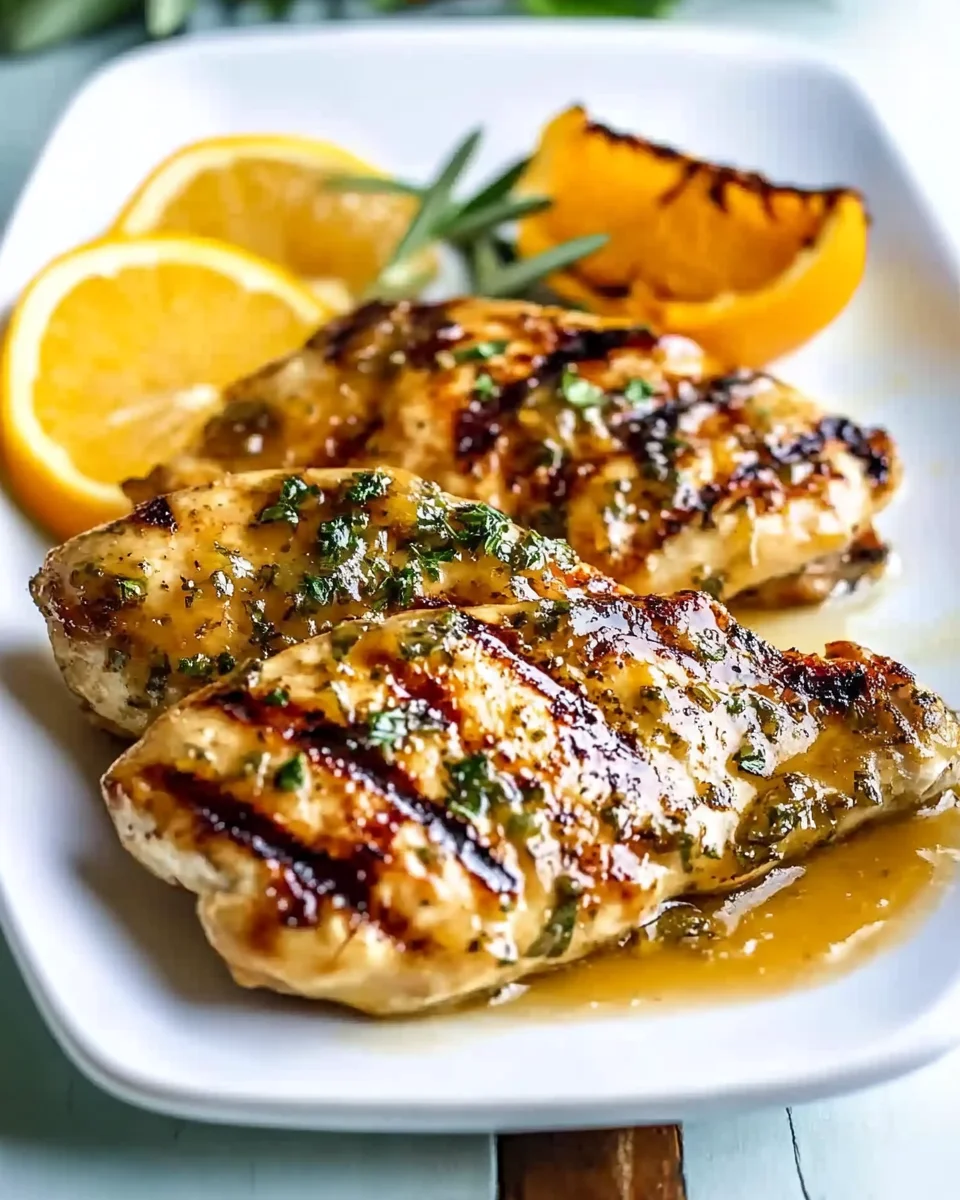 Grilled Citrus Chicken with Glaze Grilled