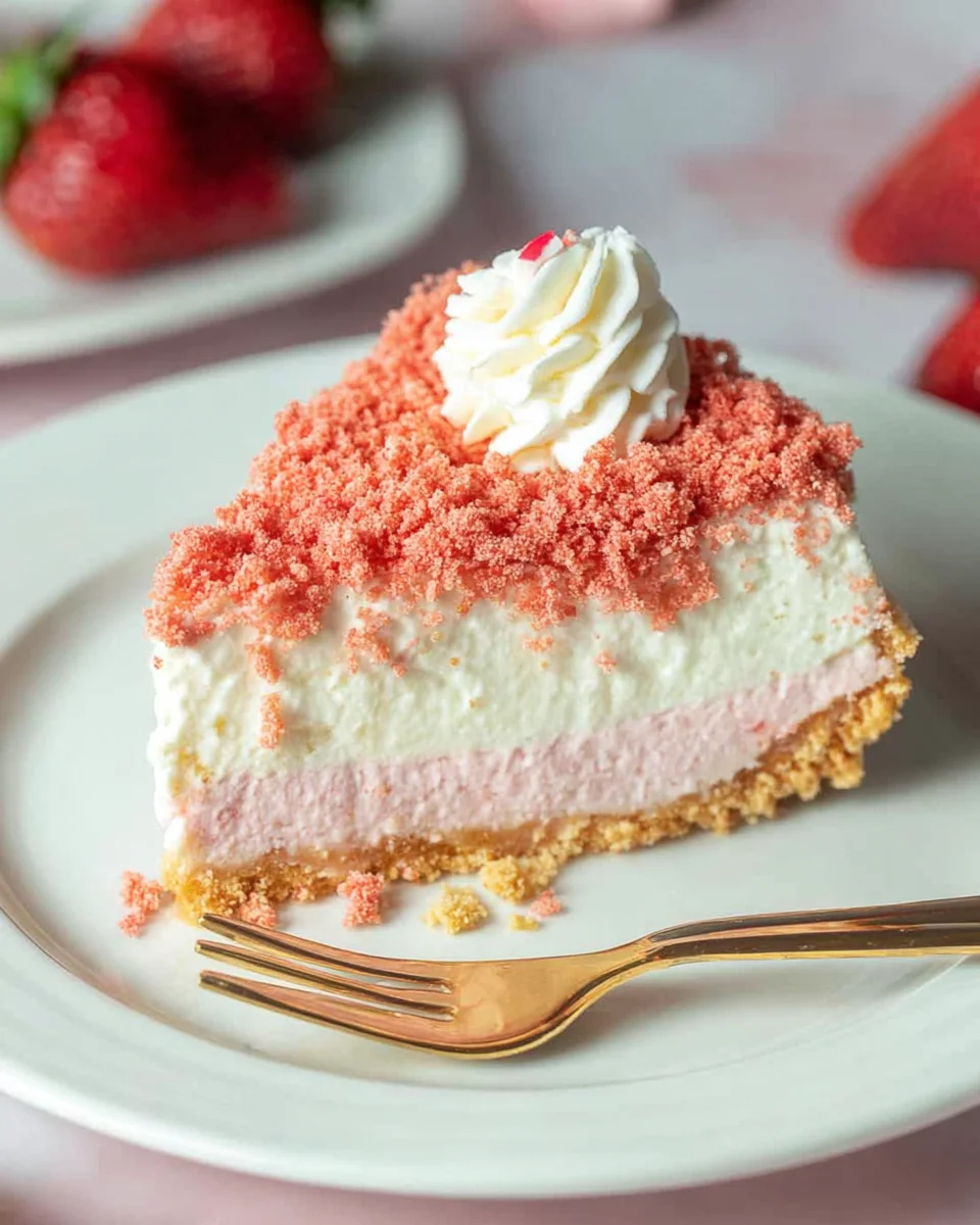 Strawberry Crunch Cheesecake Delight Strawberry