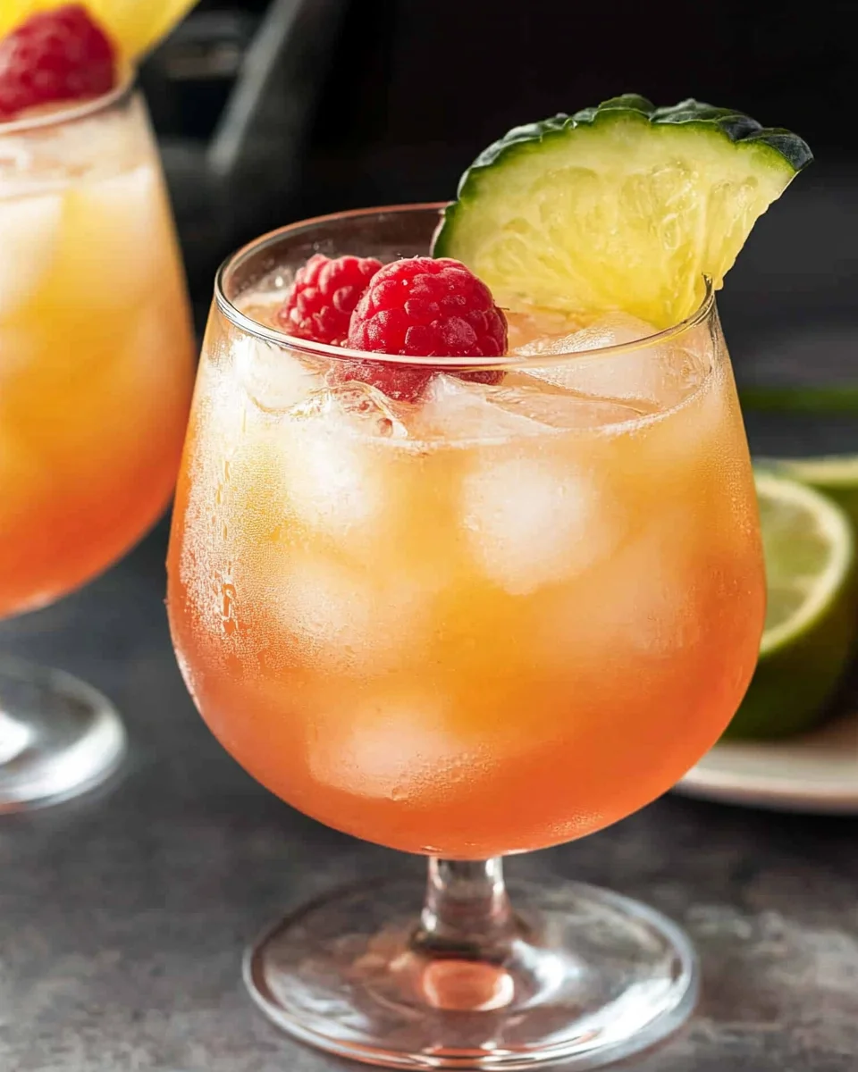 Rum-Less Rum Punch Mocktail Rum-Less