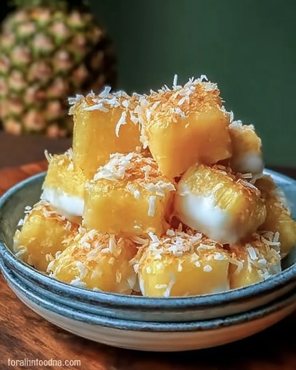 Coconut Pineapple Bites Coconut