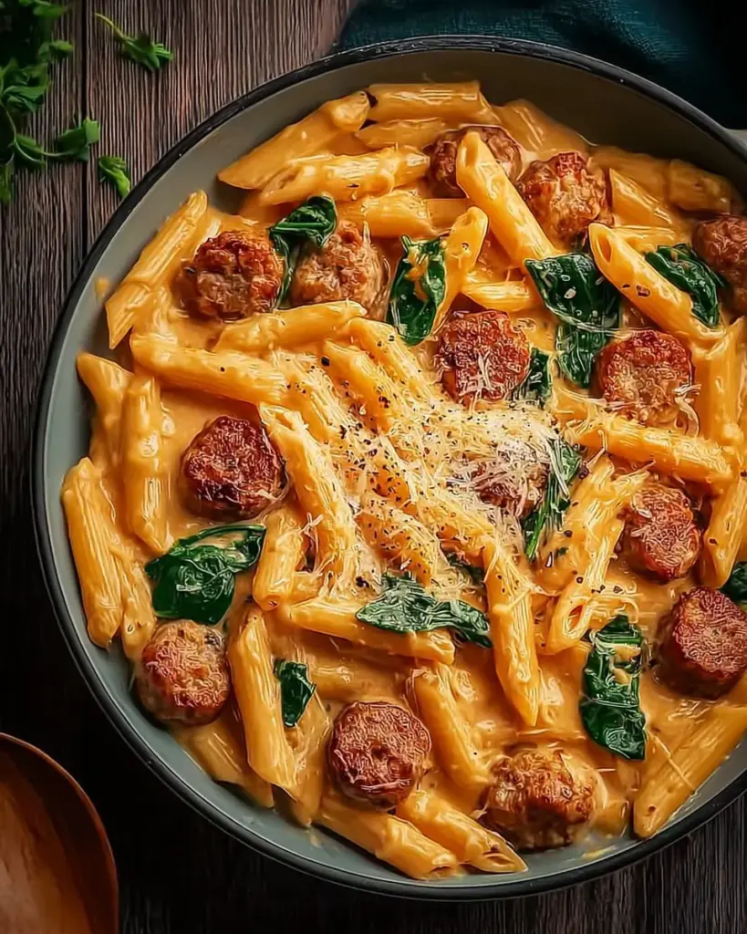 One Pot Creamy Cajun Sausage Pasta (30-Minutes) One Pot Creamy Cajun Sausage Pasta (30-Minutes)