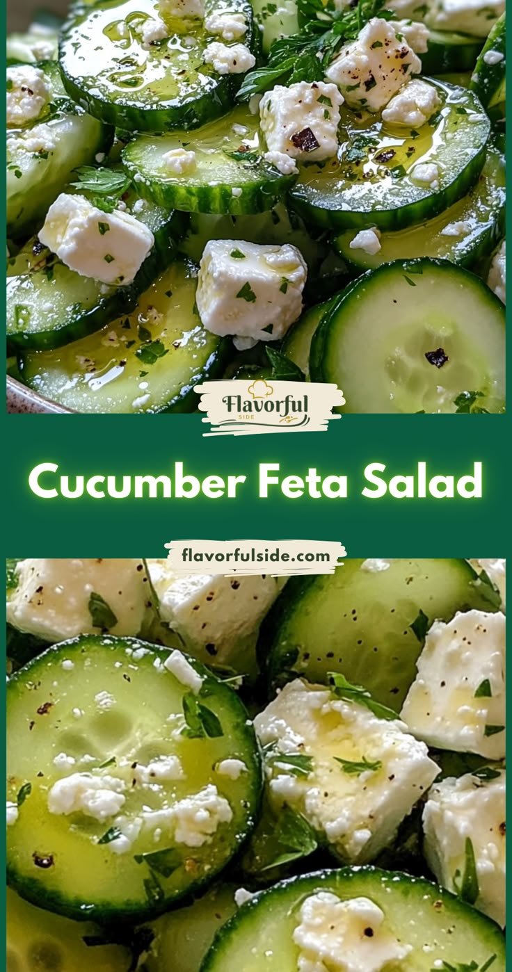 Cucumber feta salad Cucumber feta salad