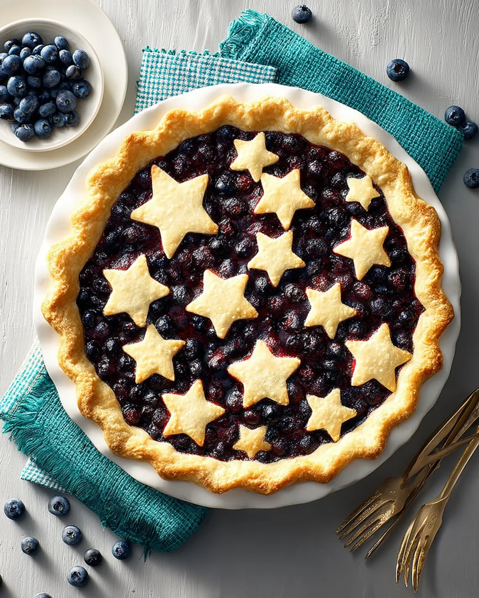Star-Studded Blueberry Pie Star-Studded