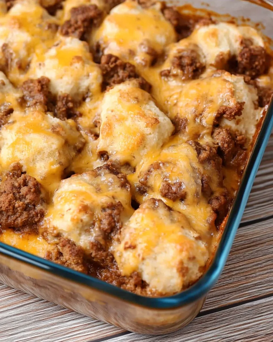 SLOPPY JOE BISCUIT CASSEROLE SLOPPY