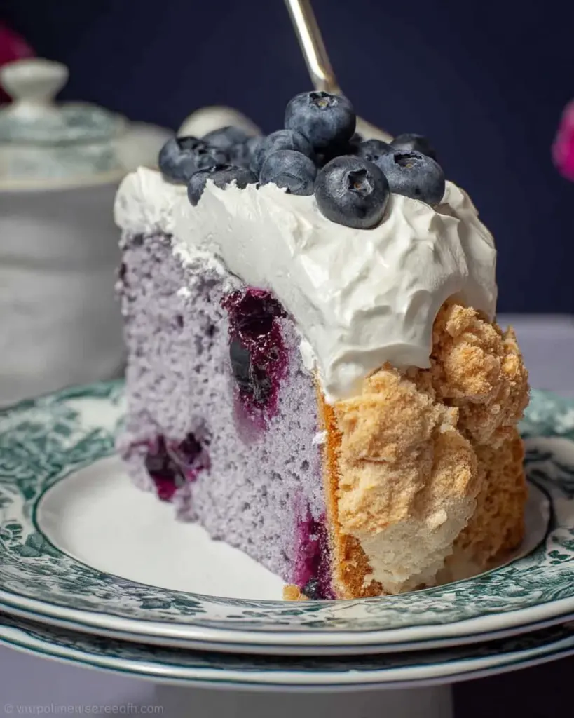 Blueberry Angel Food Cake Blueberry Angel Food Cake