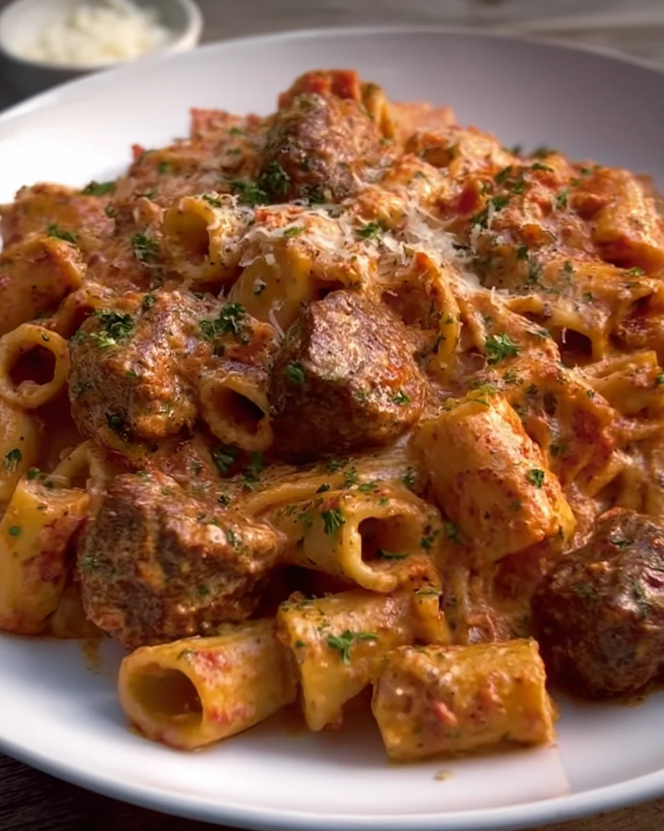 Creamy Meatball Pasta Creamy
