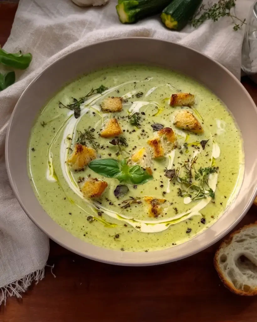 Roasted Courgette Soup