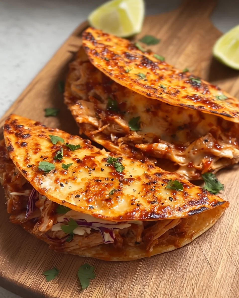 Garlic Honey BBQ Pulled Chicken Tacos Garlic