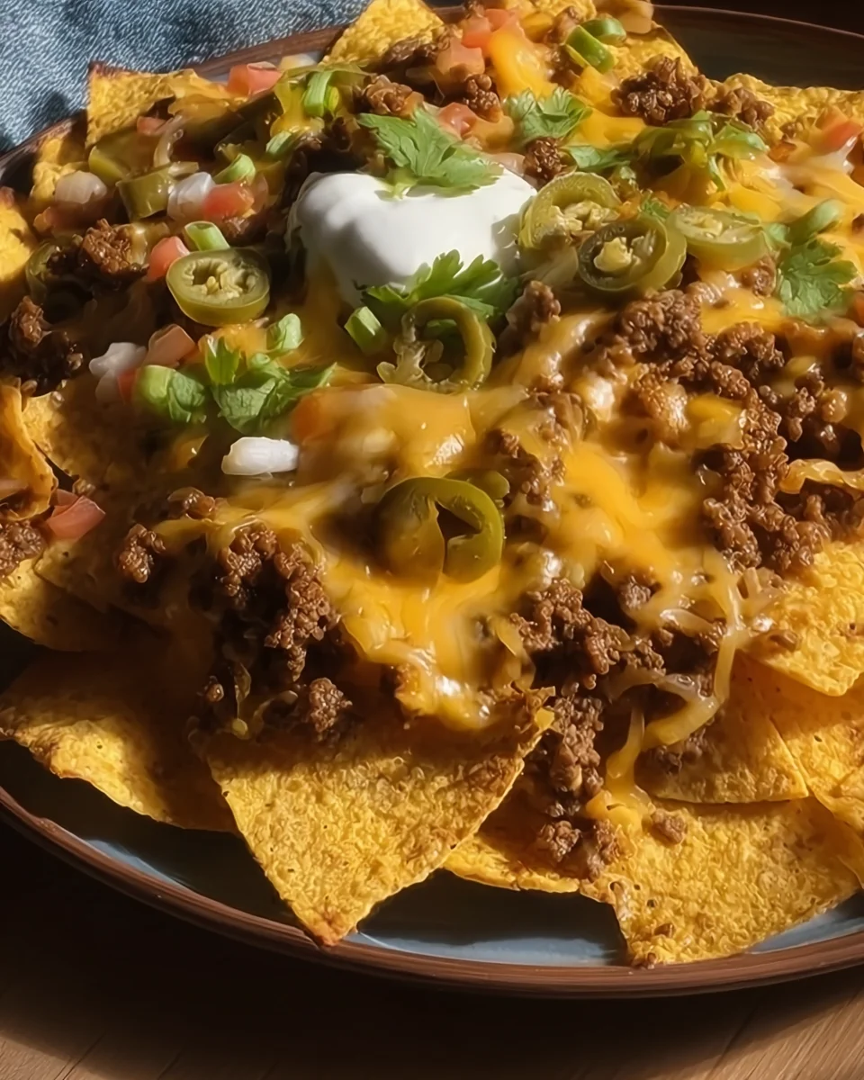 Cheesy Beef Nachos Cheesy