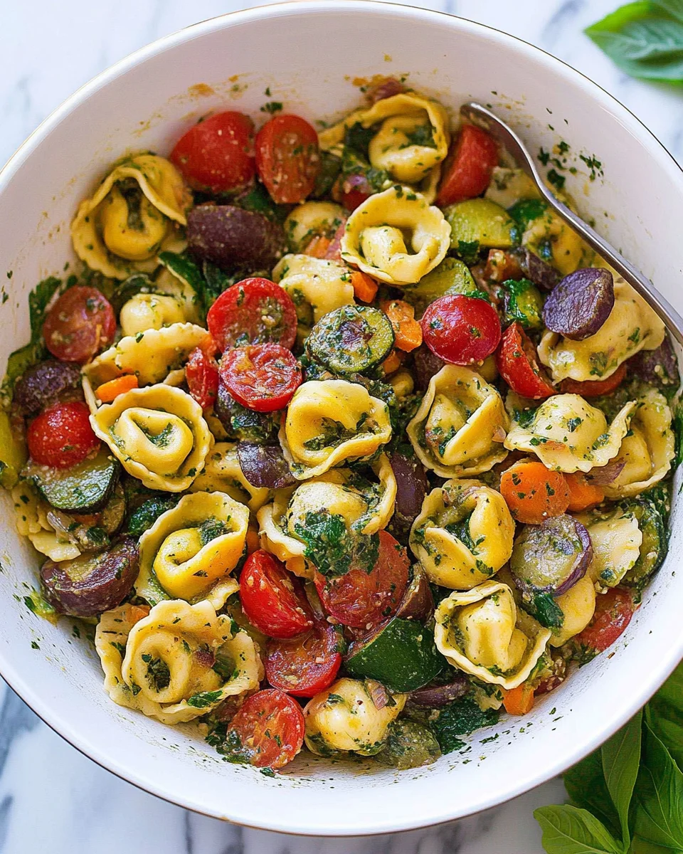 Tortellini with Sautéed Vegetables Tortellini