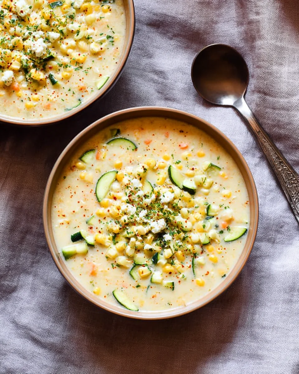 Corn and Zucchini Chowder Corn