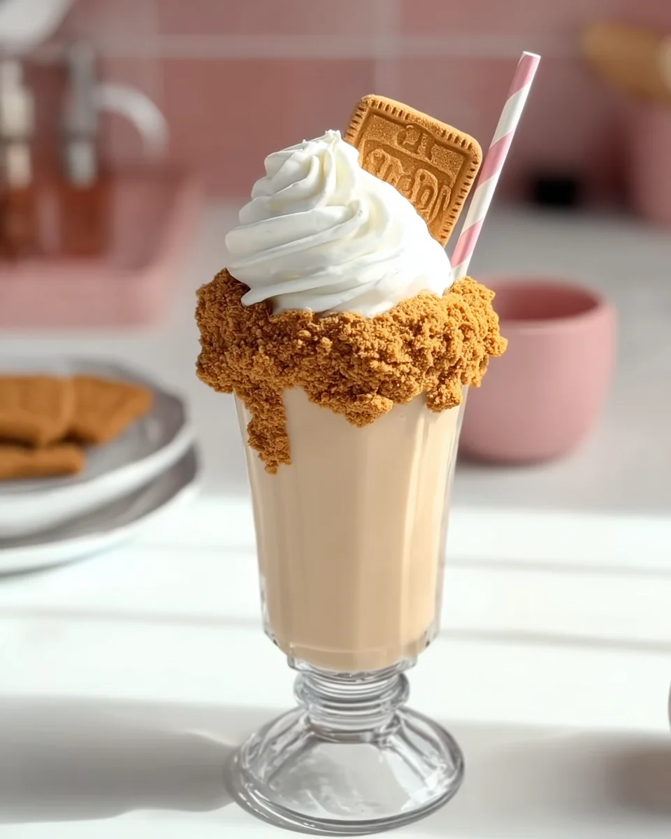 Creamy Biscoff Cookie Butter Milkshake Creamy