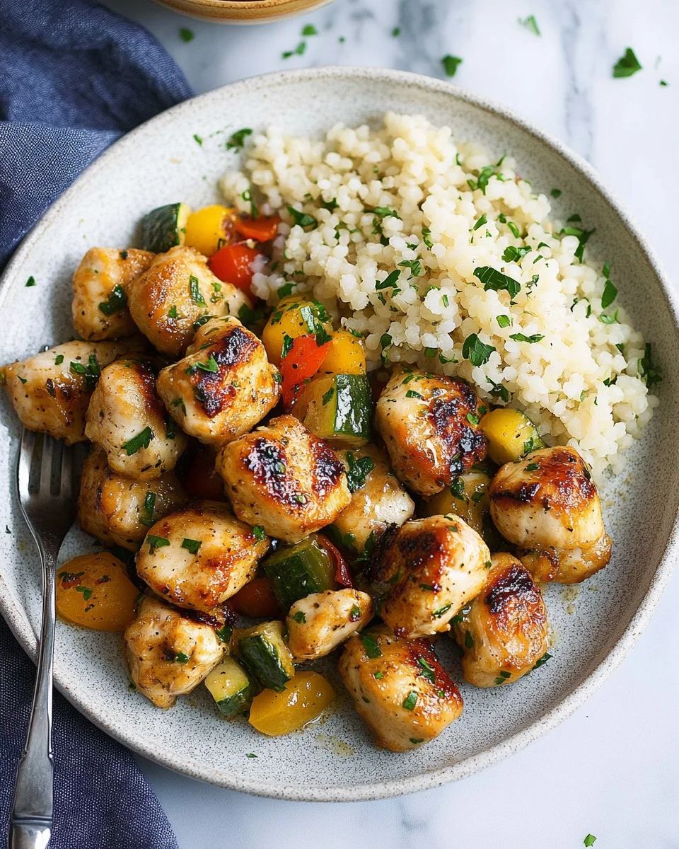 15-Minute Garlic Butter Chicken Bites 15-Minute