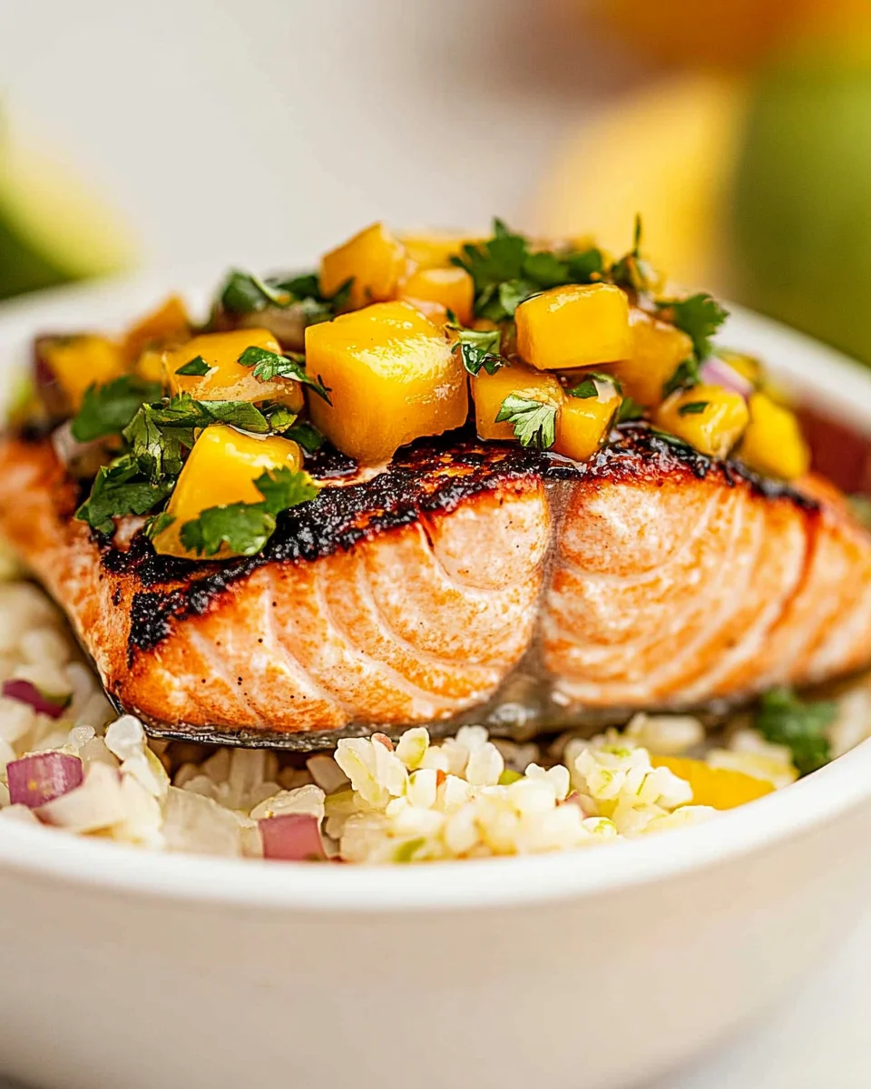 Salmon Recipe with Fresh Mango Salsa Salmon