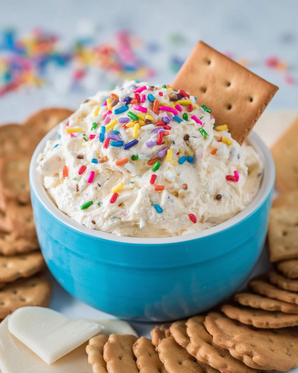 Cake Batter Dip Cake