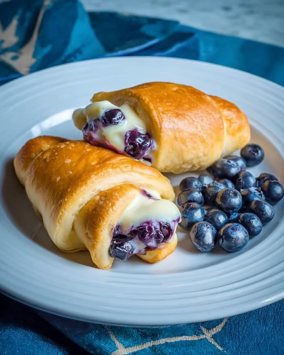 Blueberry Cheesecake Rolls Blueberry