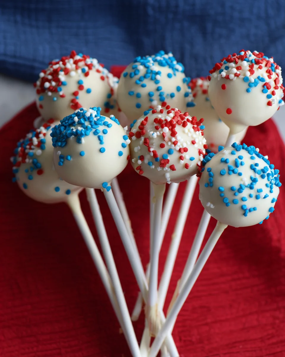 4th of July Cake pops 4th