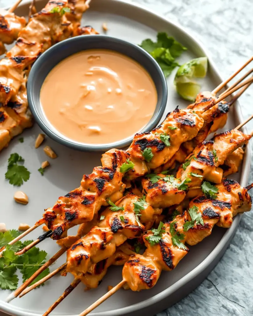 Chicken Satay with Peanut Sauce