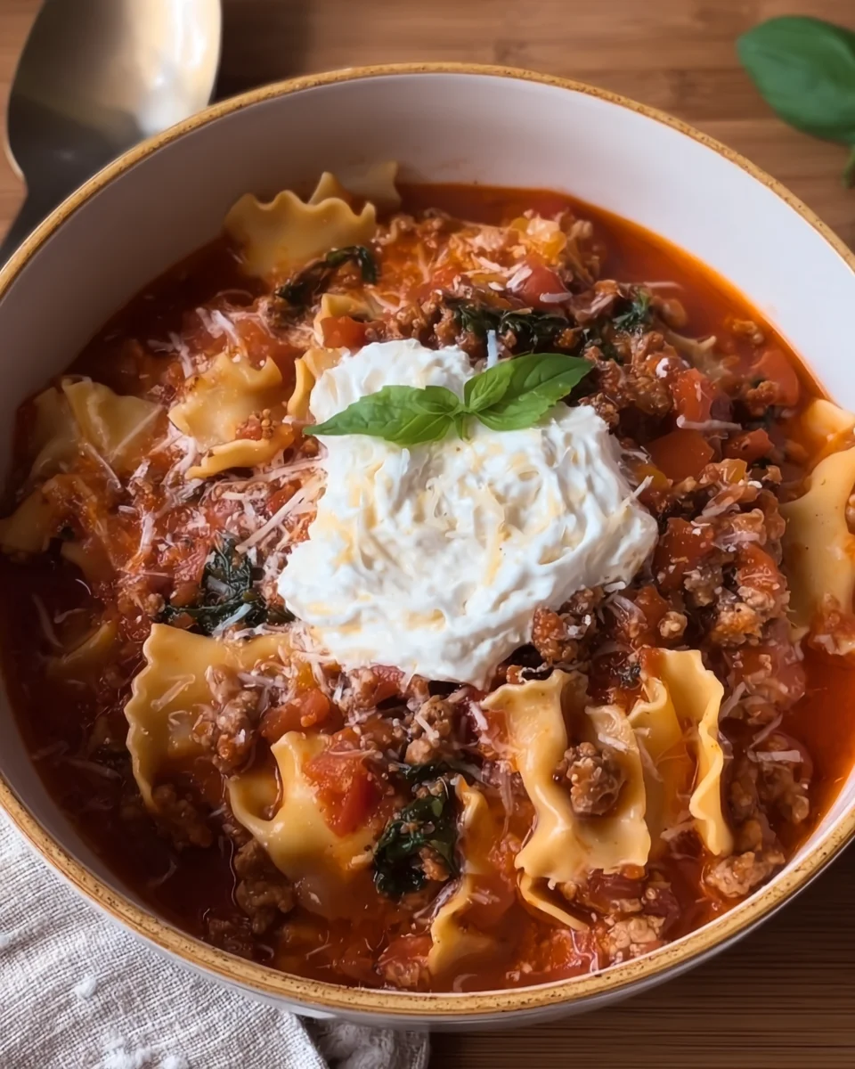 One-Pot Lasagna Soup One-Pot