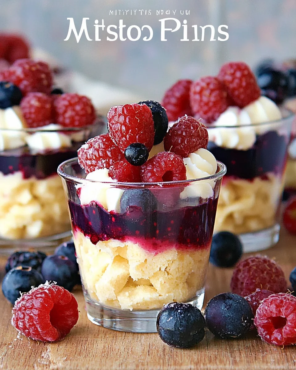Mixed Berry Mini Trifles Mixed