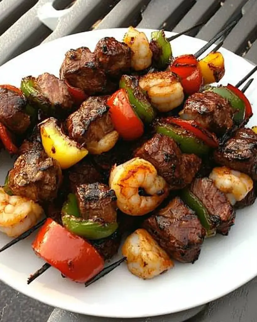 Grilled Steak & Shrimp Kabobs Grilled Steak & Shrimp Kabobs