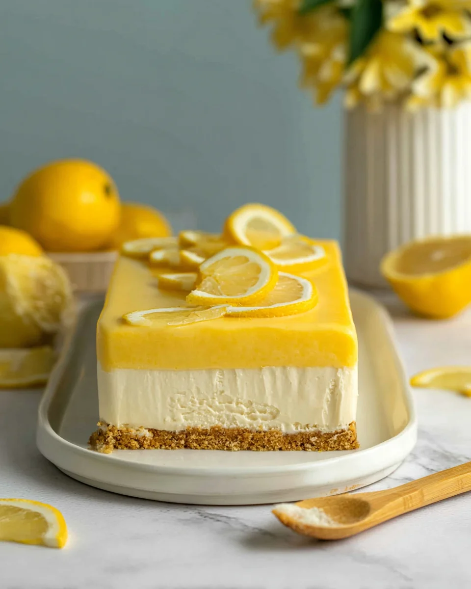 Vegan Lemon Cheesecake (No-Bake) Vegan