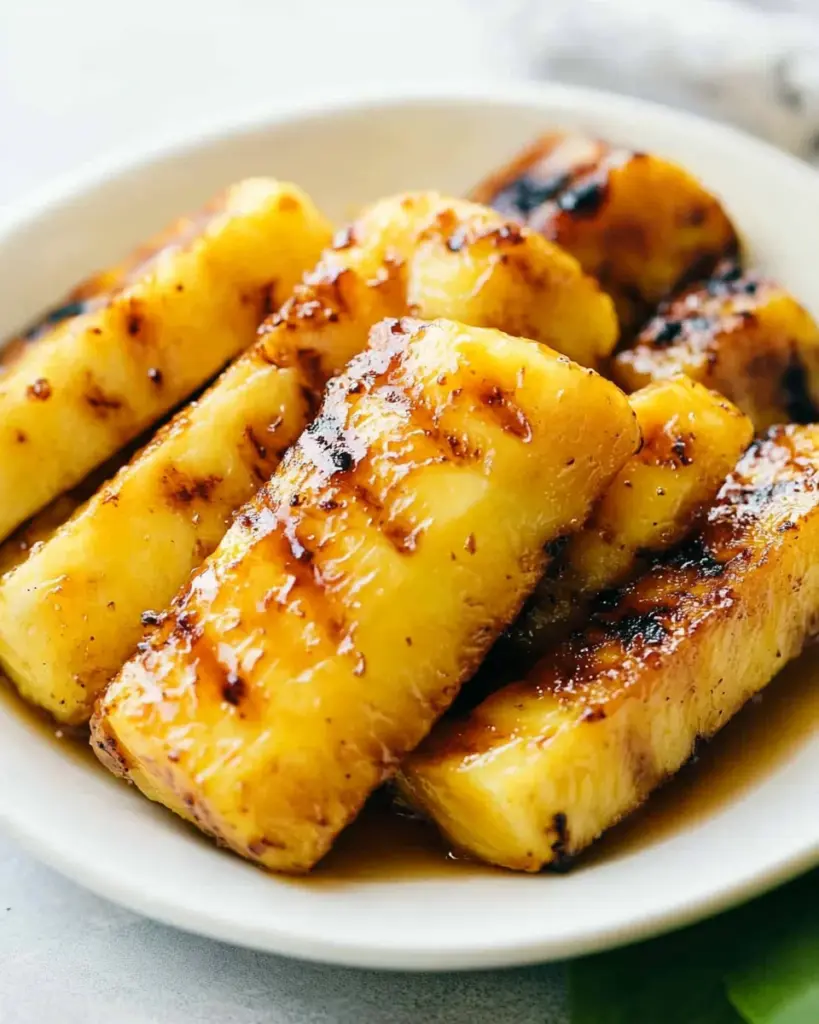 Grilled Caramelized Brown Sugar Pineapple Grilled Caramelized Brown Sugar Pineapple