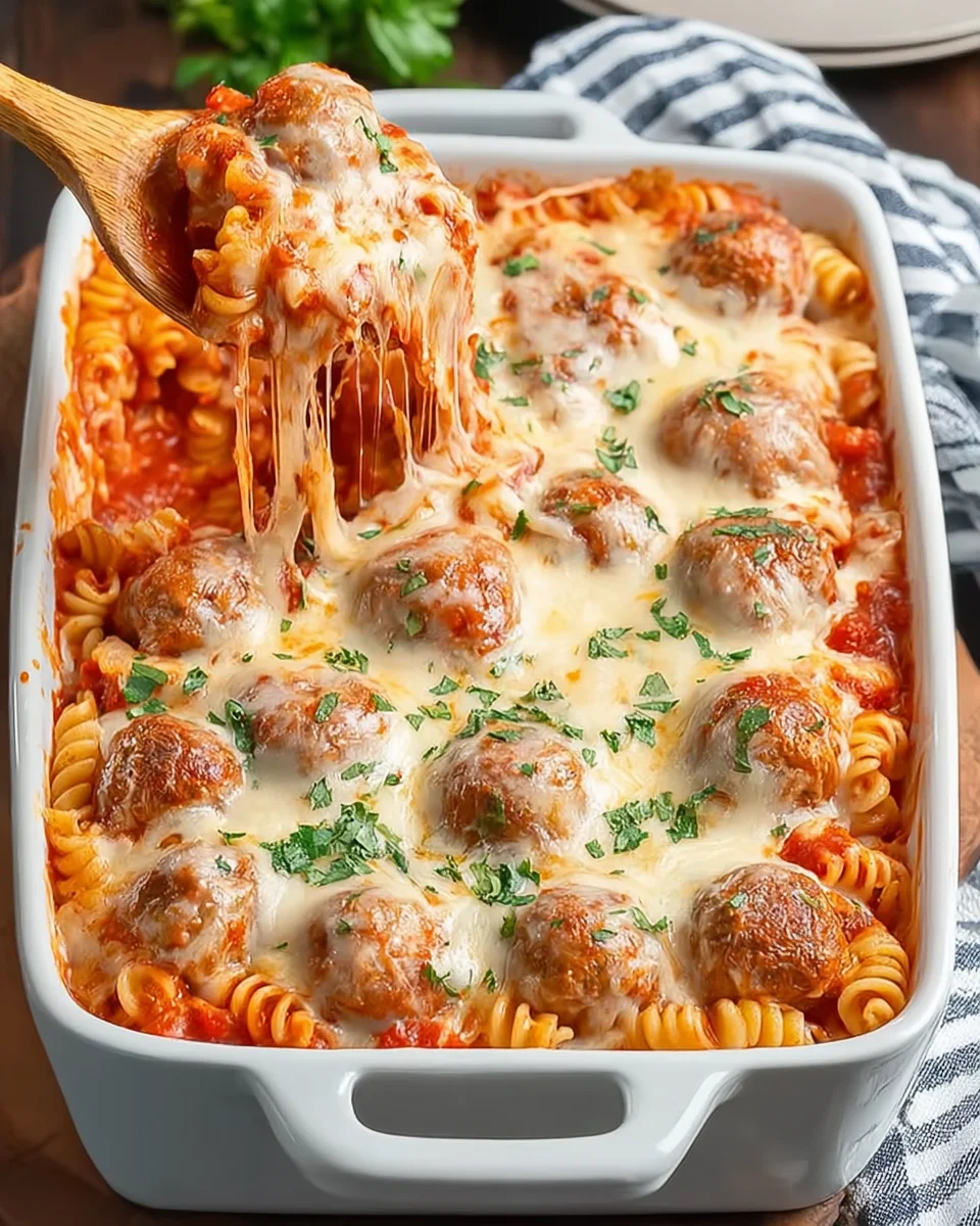 Dump and Bake Meatball Casserole Dump
