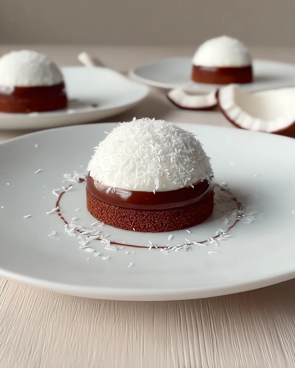 Coconut Dome with Chocolate Coconut