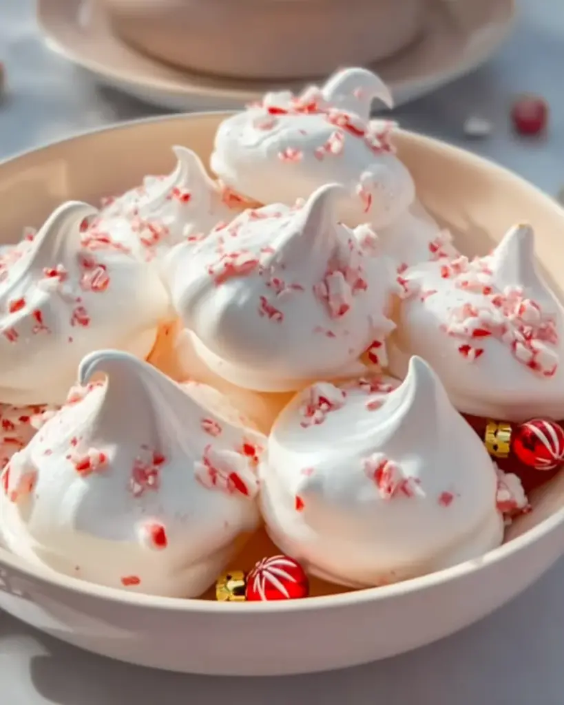 Peppermint Meringues Peppermint Meringues