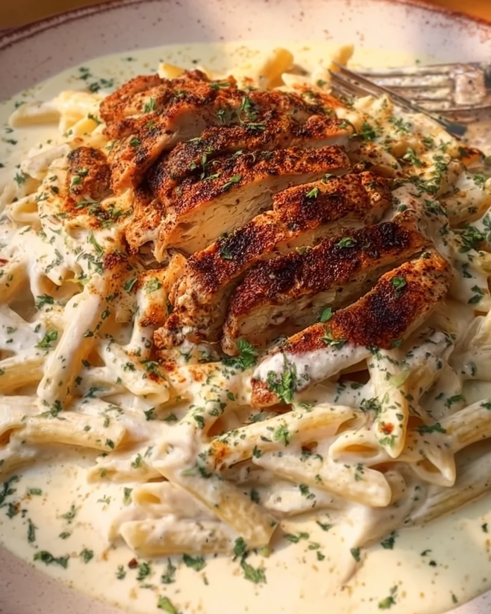 Grilled Chicken Alfredo Pasta Grilled