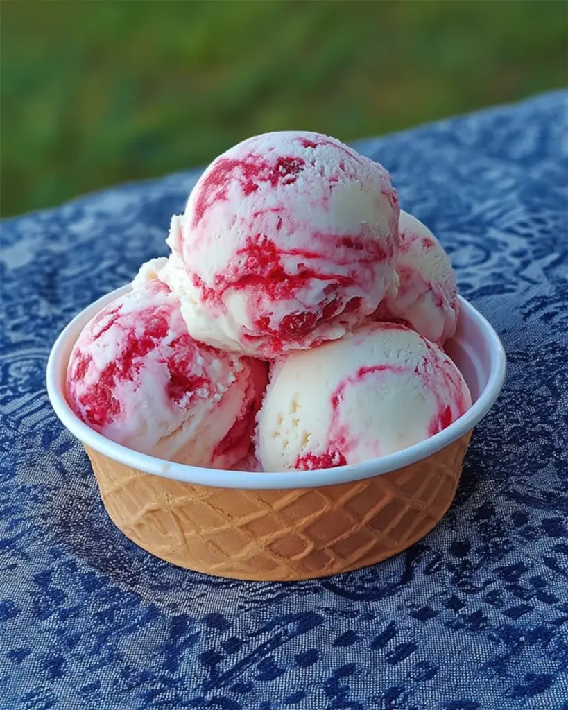 Raspberry Swirl Ice Cream Raspberry Swirl Ice Cream