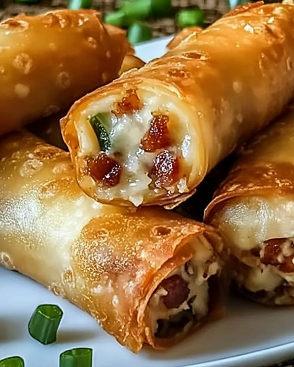 Bacon Jalapeño Popper Eggrolls Recipe Bacon