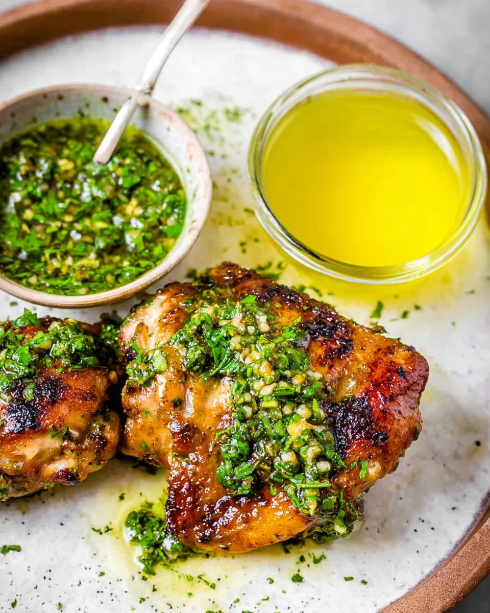 Chimichurri Chicken Thighs Chimichurri