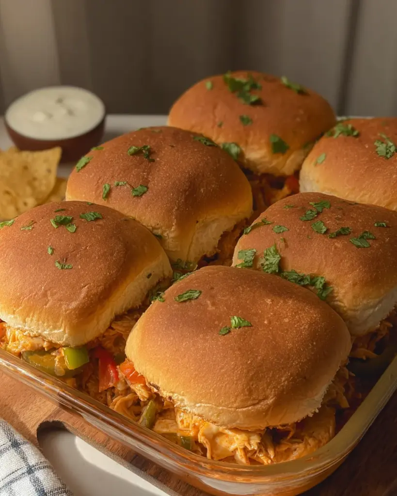 Creamy Chicken Fajita Sliders