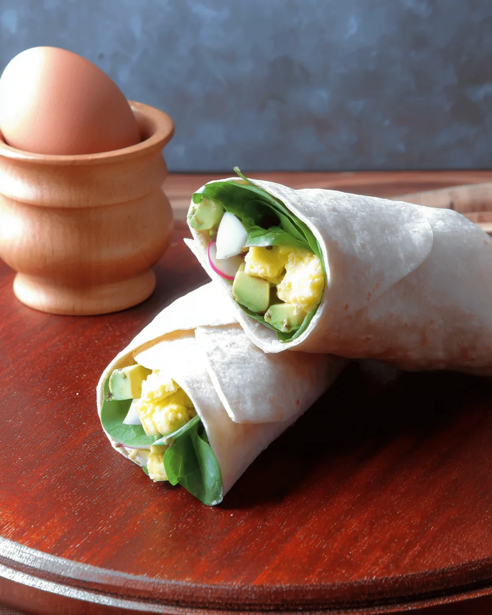 Spinach Avocado Egg Wraps Spinach