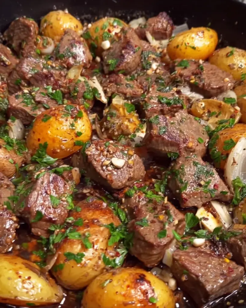 Steak Bites and Potatoes