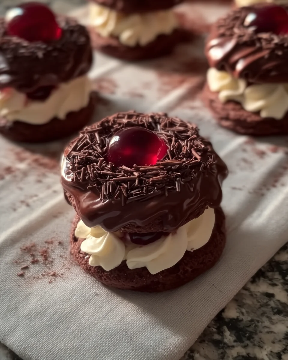 Black Forest Christmas Cookies (Chocolate & Cherry Bliss!) Black
