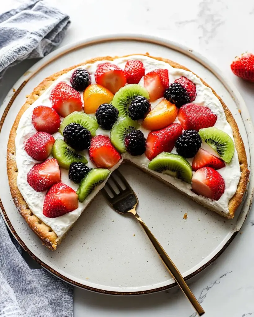 Fruit Pizza Summer Dessert