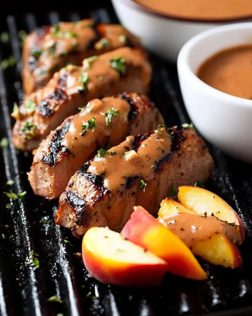 Peach Grilled Pork Tenderloin