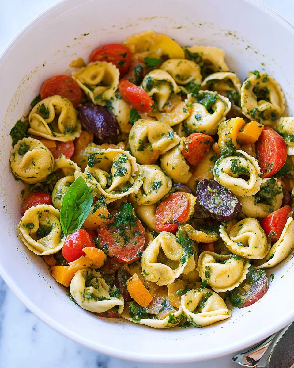 Tortellini with Sautéed Vegetables Tortellini