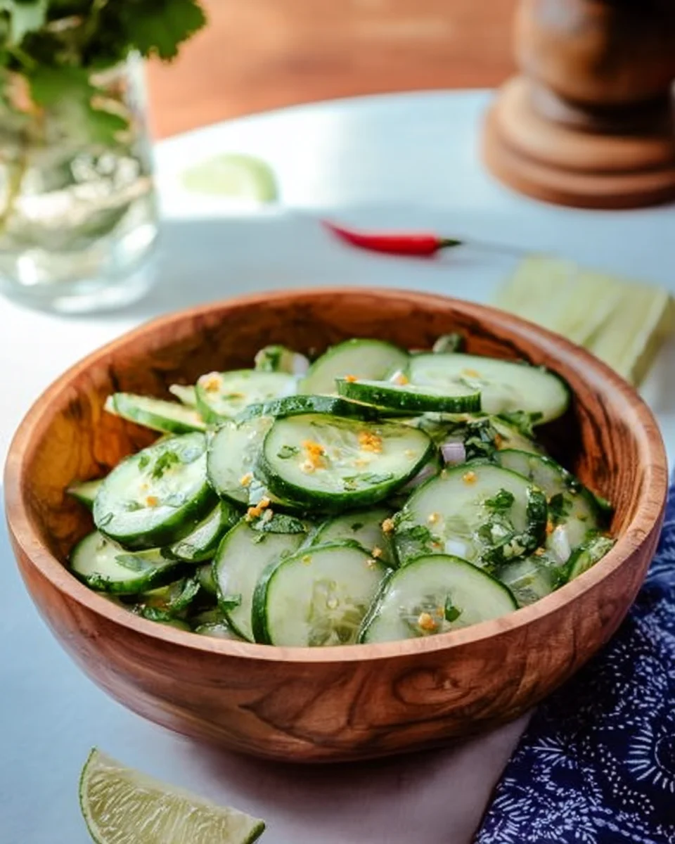 Mexican Cucumber Salad Mexican