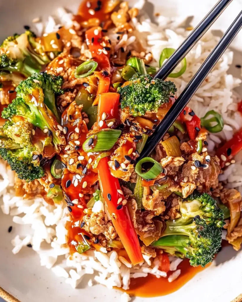 Ground Turkey Teriyaki Stir Fry