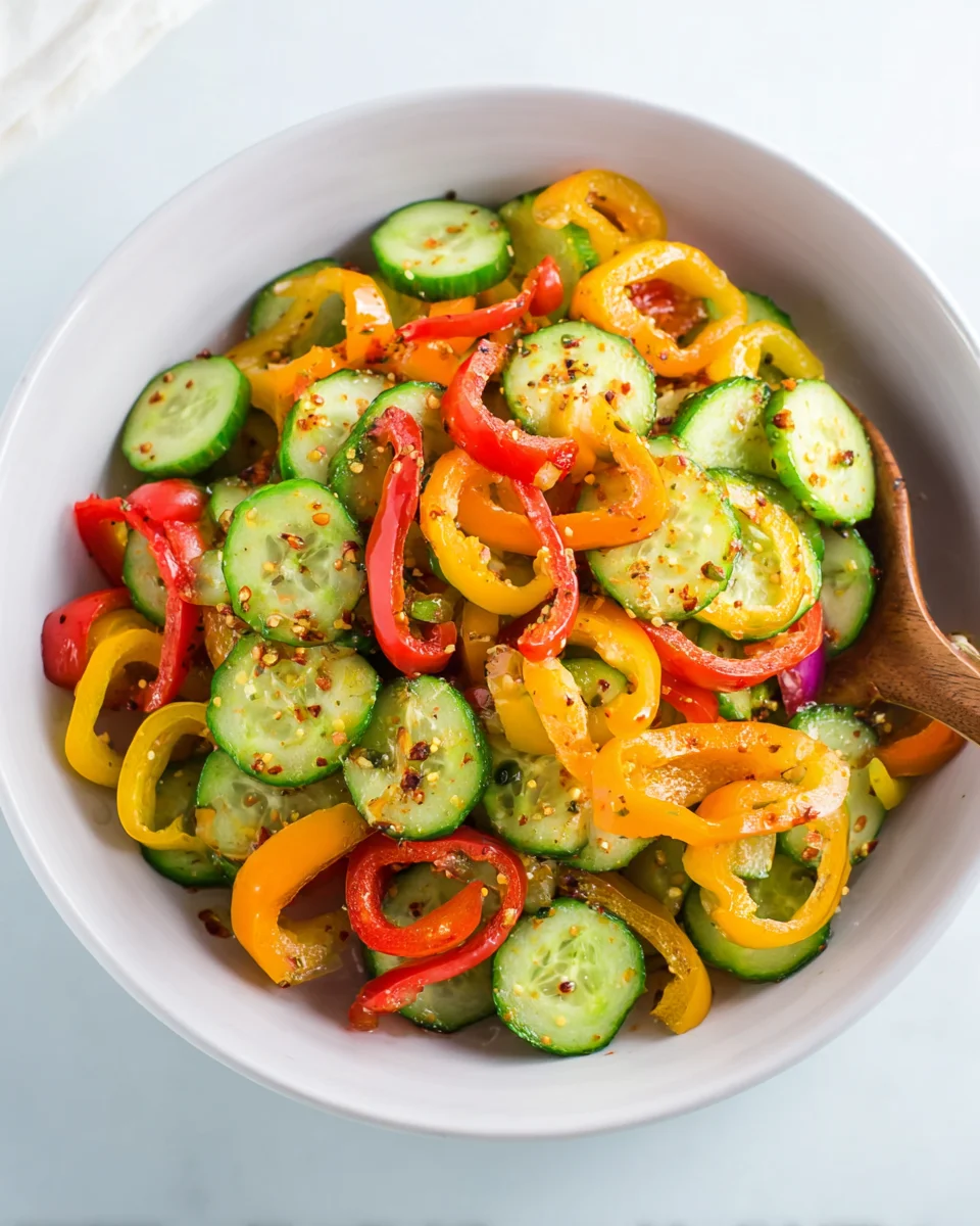 Cucumber and Sweet Pepper Salad Cucumber