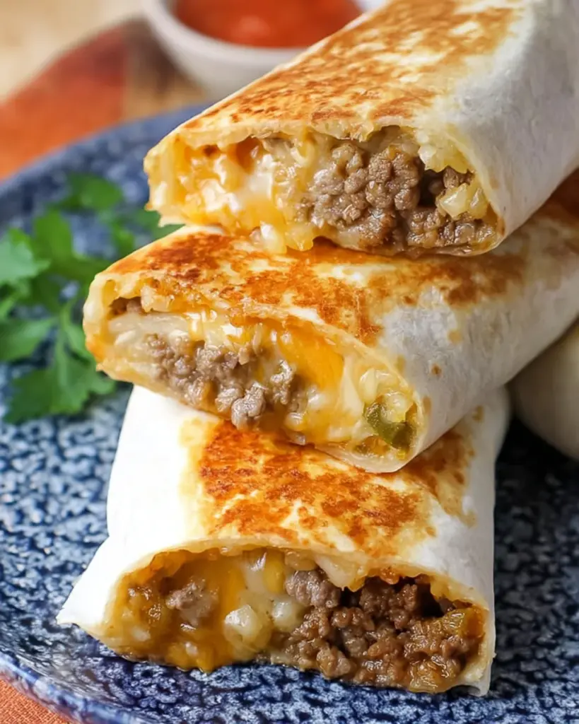 Cheesy Double Beef Burrito