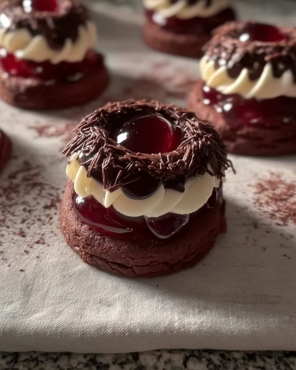 Black Forest Christmas Cookies (Chocolate & Cherry Bliss!) Black